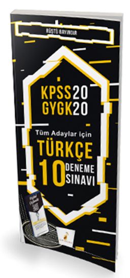 2020 KPSS Türkçe 10 Deneme Sınavı Dijital Çözümlü