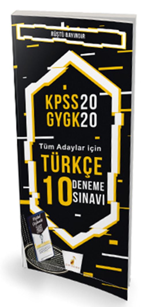 2020 KPSS Türkçe 10 Deneme Sınavı Dijital Çözümlü