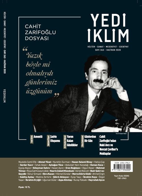 7edi İklim Sayı:363 Haziran 2020 Kültür Sanat Medeniyet Edebiyat Dergisi