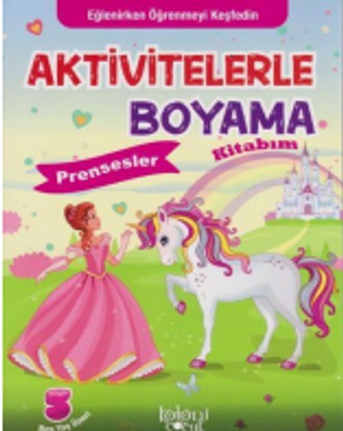 Aktivitelerle Boyama Kitabım - Prensesler