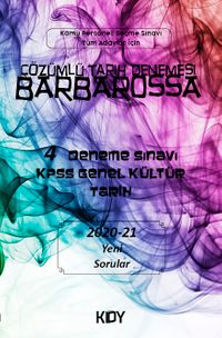 Çözümlü Tarih Denemesi Barbarossa & 4 Deneme Sınavı KPSS Genel Kültür Tarih