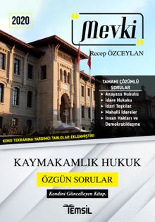 2020 Mevki Kaymakamlık Hukuk  Özgün Sorular