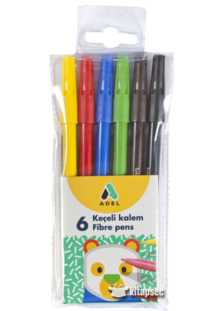 Adel Keçeli Kalem 6 Renk(2220222001)