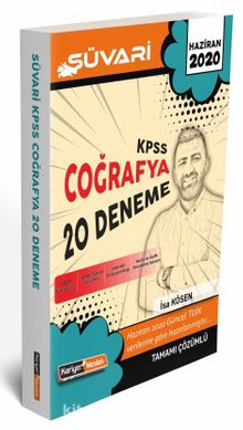 2020 KPSS Süvari Coğrafya Tamamı Çözümlü 20 Deneme Sınavı