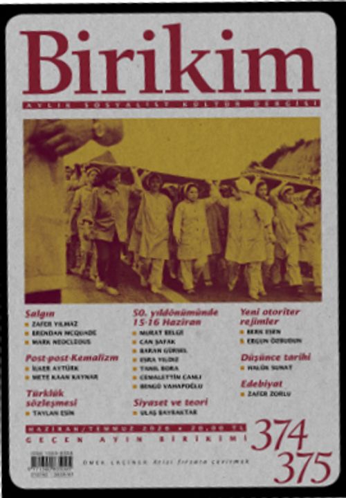 Birikim Aylık Sosyalist Kültür Dergisi Sayı:374-375 Haziran-Temmuz 2020 