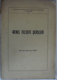 Genel Felsefe Dersleri Kod: 12-C-7