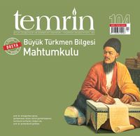 Temrin İki Aylık Düşünce ve Edebiyat Dergisi Sayı:104 Haziran 2020