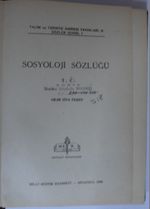 Sosyoloji Sözlüğü Kod:12-B-26