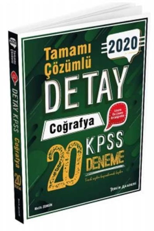 2020 KPSS Detay Coğrafya Tamamı Çözümlü 20 Deneme