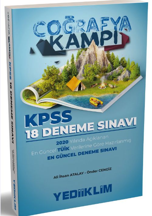2020 KPSS Coğrafya Kampı Tüik Verilerine Göre Hazırlanmış 18 Deneme Sınavı 