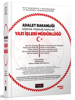 Adalet Bakanlığı Görevde Yükselme Sınavları Yazı İşleri Müdürlüğü Adalet Bakanlığı GYS Sınavları Yazı İşleri Müdürlüğü Konu Anlatımı ve 1000 Soru 