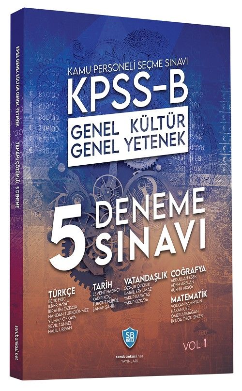 2020 KPSS B Genel Yetenek Genel Kültür 5 Deneme Çözümlü 