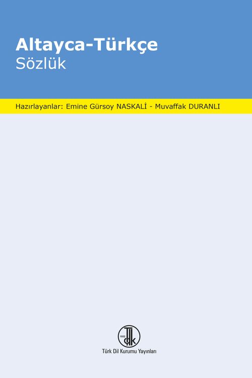 Altayca - Türkçe Sözlük