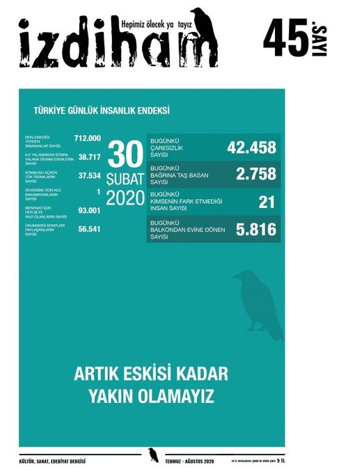 İzdiham Dergisi 45. Sayı Temmuz-Ağustos 2020