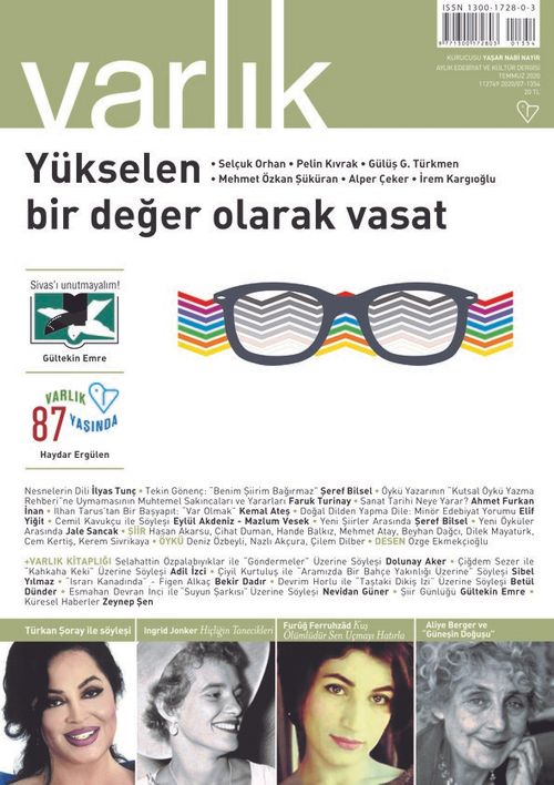 Varlık Aylık Edebiyat ve Kültür Dergisi Temmuz 2020