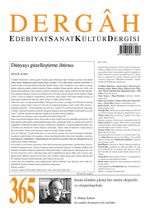 Dergah Edebiyat Sanat Kültür Dergisi Sayı:365 Temmuz 2020