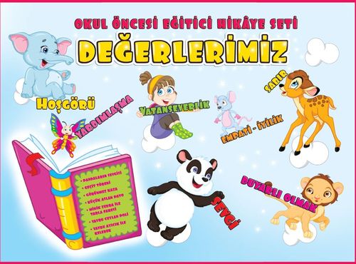 Değerlerimiz Okul Öncesi Eğitici Hikaye Seti (15 Kitap)