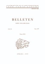 Belleten Sayı: 299 Yıl 2020