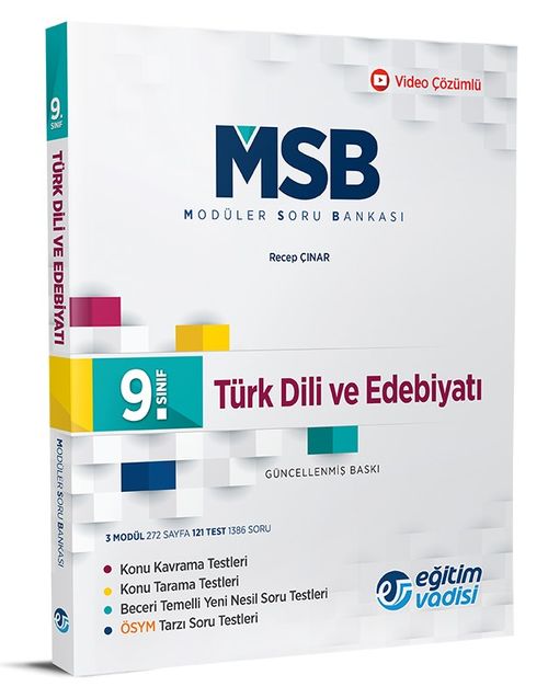 9. Sınıf Türk Dili ve Edebiyatı Modüler Soru Bankası