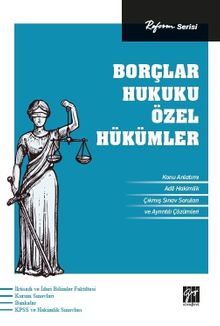 Borçlar Hukuku Özel Hükümler / Reform Serisi 