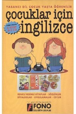 Çocuklar İçin İngilizce: 4 Kitap ve 3 Cd