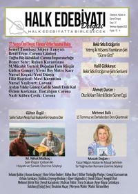 Halk Edebiyatı Dergisi Sayı:37 Temmuz-Ağustos 2020