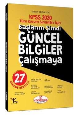 2020 KPSS Başlarım Şimdi Güncel Bilgiler Çalışmaya + 27 Deneme 