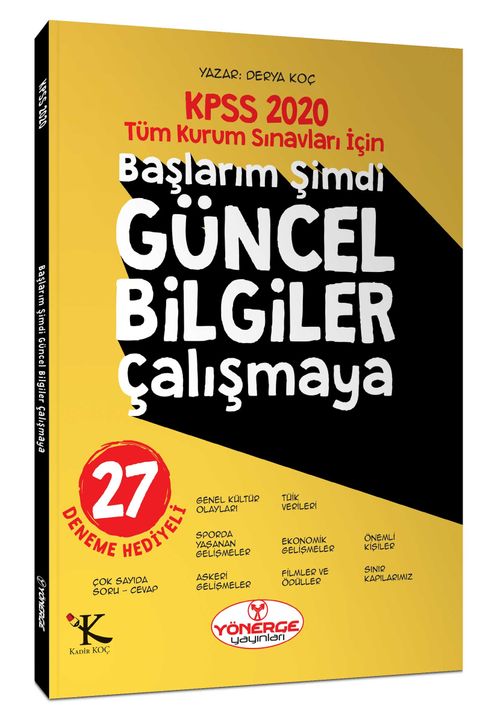 2020 KPSS Başlarım Şimdi Güncel Bilgiler Çalışmaya + 27 Deneme 