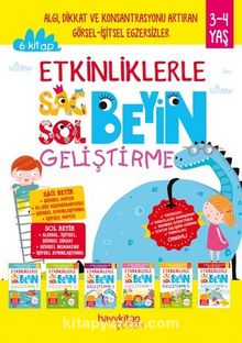 Etkinliklerle Sağ Beyin Sol Beyin Geliştirme (3-4 Yaş - 6’lı Set) - Canan Öztürk