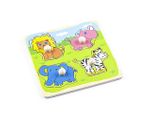 Montessori Ahşap Zeka Oyunları / w-Grip Parts Animals 