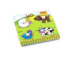 Montessori Ahşap Zeka Oyunları / w-Grip Parts Farm Animals