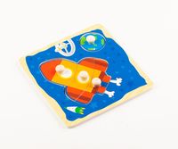 Montessori Ahşap Zeka Oyunları / w-Grip Parts Rocket