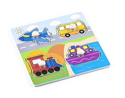 Montessori Ahşap Zeka Oyunları / w-Grip Parts Vehicles