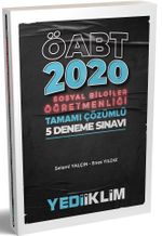 2020 Kpss Öabt Sosyal Bilgiler Öğretmenliği Tamamı Çözümlü 5 Deneme Sınavı 