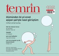 Temrin İki Aylık Düşünce ve Edebiyat Dergisi Sayı:105 Temmuz 2020