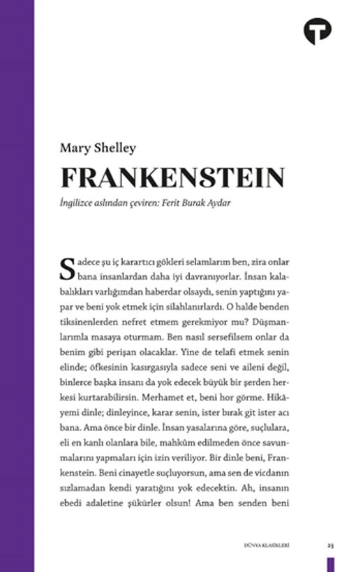 Frankenstein ya da Modern Prometheus