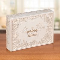 Sürgülü Ahşap Kutu - Spring Time