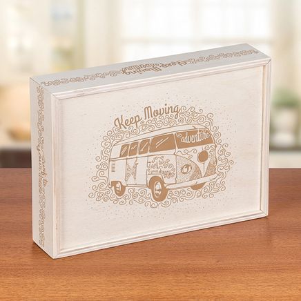 Sürgülü Ahşap Kutu - Keep Moving