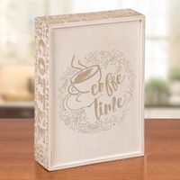 Sürgülü Ahşap Kutu - Coffe Time