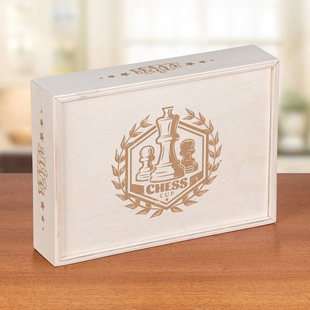 Sürgülü Ahşap Kutu - Chess