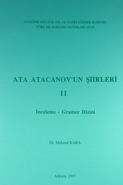 Ata Atacanov'un Şiirleri 2