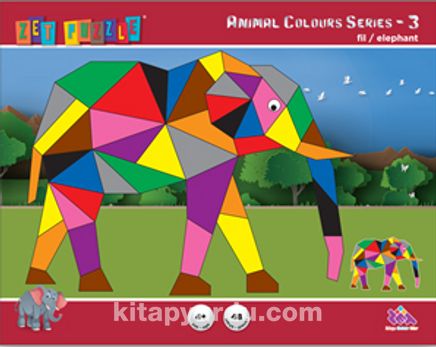 Zet Puzzle Animal Colours Series 3 Fil / Elephant