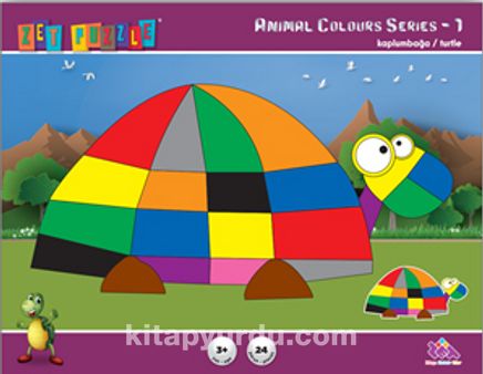 Zet Puzzle Animal Colours Series 1 Kaplumbağa / Turtle