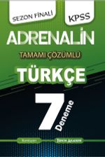 2021 KPSS Adrenalin Türkçe Tamamı Çözümlü 7 Deneme