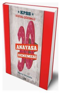 KPSS Anayasa 30 Deneme Dijital Çözümlü