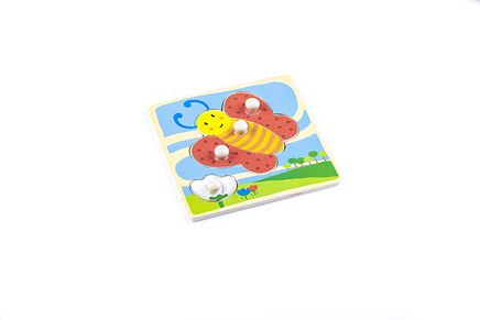 Montessori Ahşap Zeka Oyunları / w-Grip Parts Butterfly