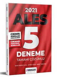 2021 ALES Çıkması Muhtemel Sorularla Çözümlü 5 Deneme Sınavı