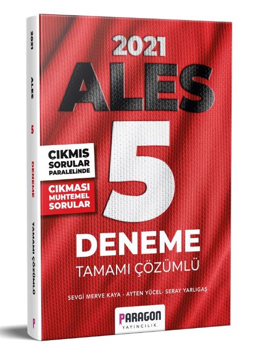 2021 ALES Çıkması Muhtemel Sorularla Çözümlü 5 Deneme Sınavı