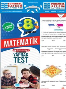 8. Sınıf Matematik Yeni Nesil Yaprak Test