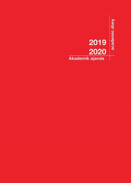 2020-2021 Akademik Ajanda 21x29 cm-Kırmızı 